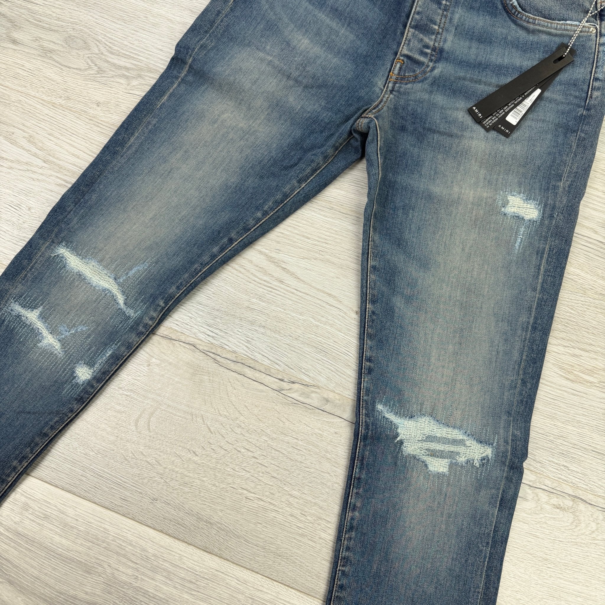 Amiri MX1 Men’s Blue Distressed Jeans - Morely TrendsAmiri Type here:)