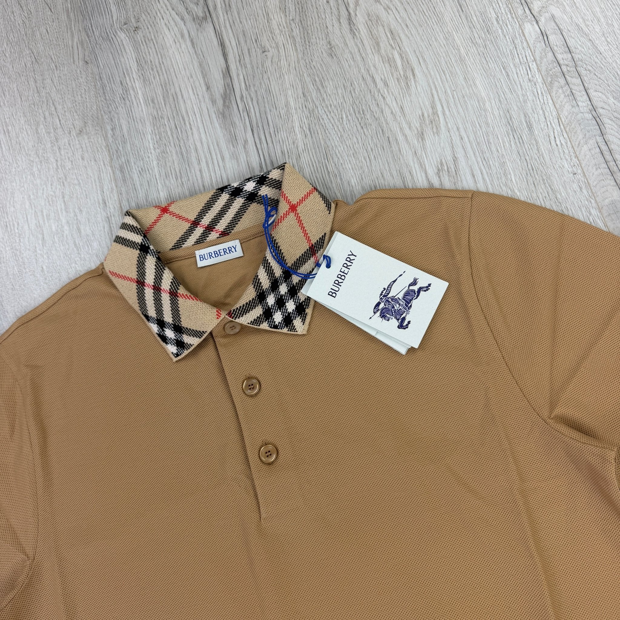Burberry Men’s Beige Cody Check Polo Shirt - Morely TrendsBurberry Type here:)