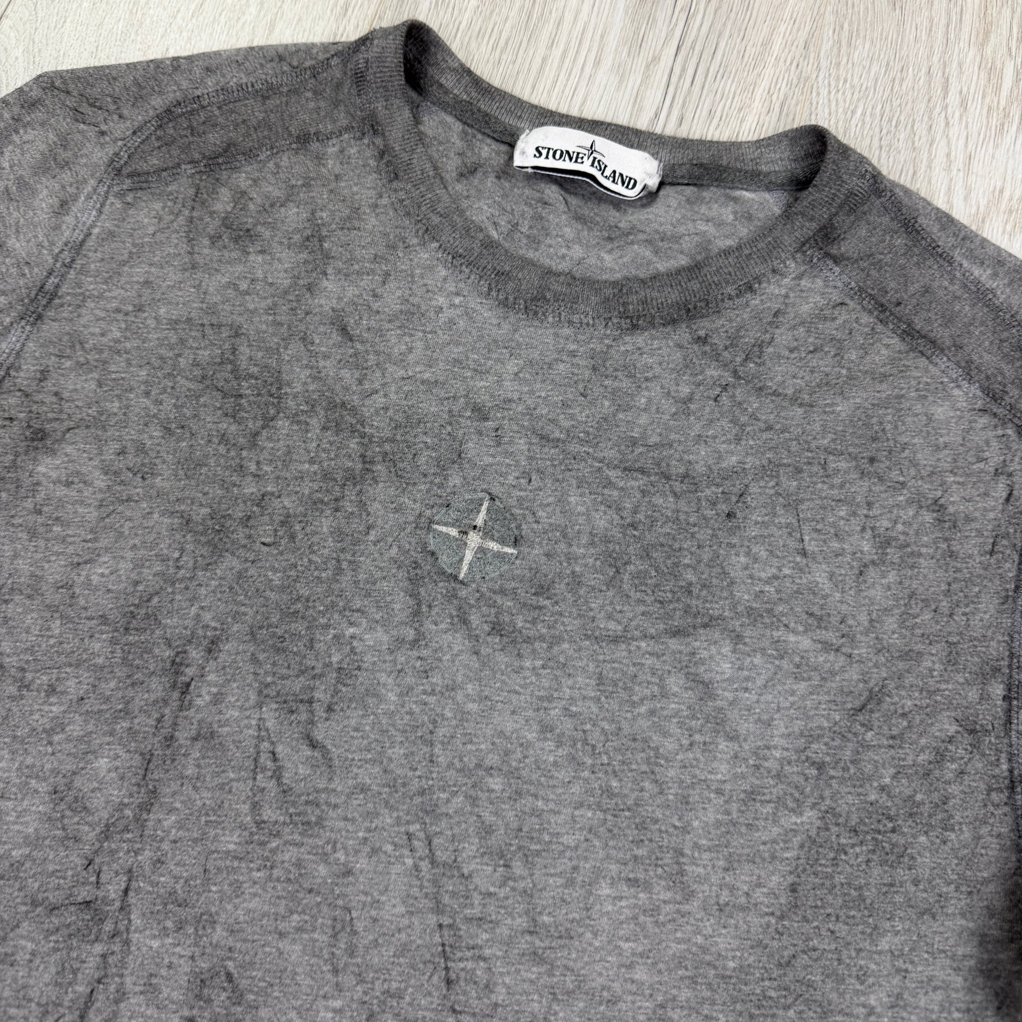 Stone island Men’s Grey Smoke T-shirt - Medium - Morely TrendsStone Island Type here:)