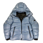 Moncler Men’s Yonne Baby Blue Black Badge Zip-up Down Jacket - Morely TrendsMoncler Type here:)
