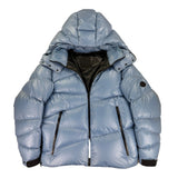 Moncler Men’s Yonne Baby Blue Black Badge Zip-up Down Jacket - Morely TrendsMoncler Type here:)