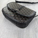 Goyard Goyardine Belvedere II Black PM Messenger Bag