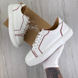 Christian Louboutin Women’s White Sneakers - 40.5 (Fit Uk 6.5)