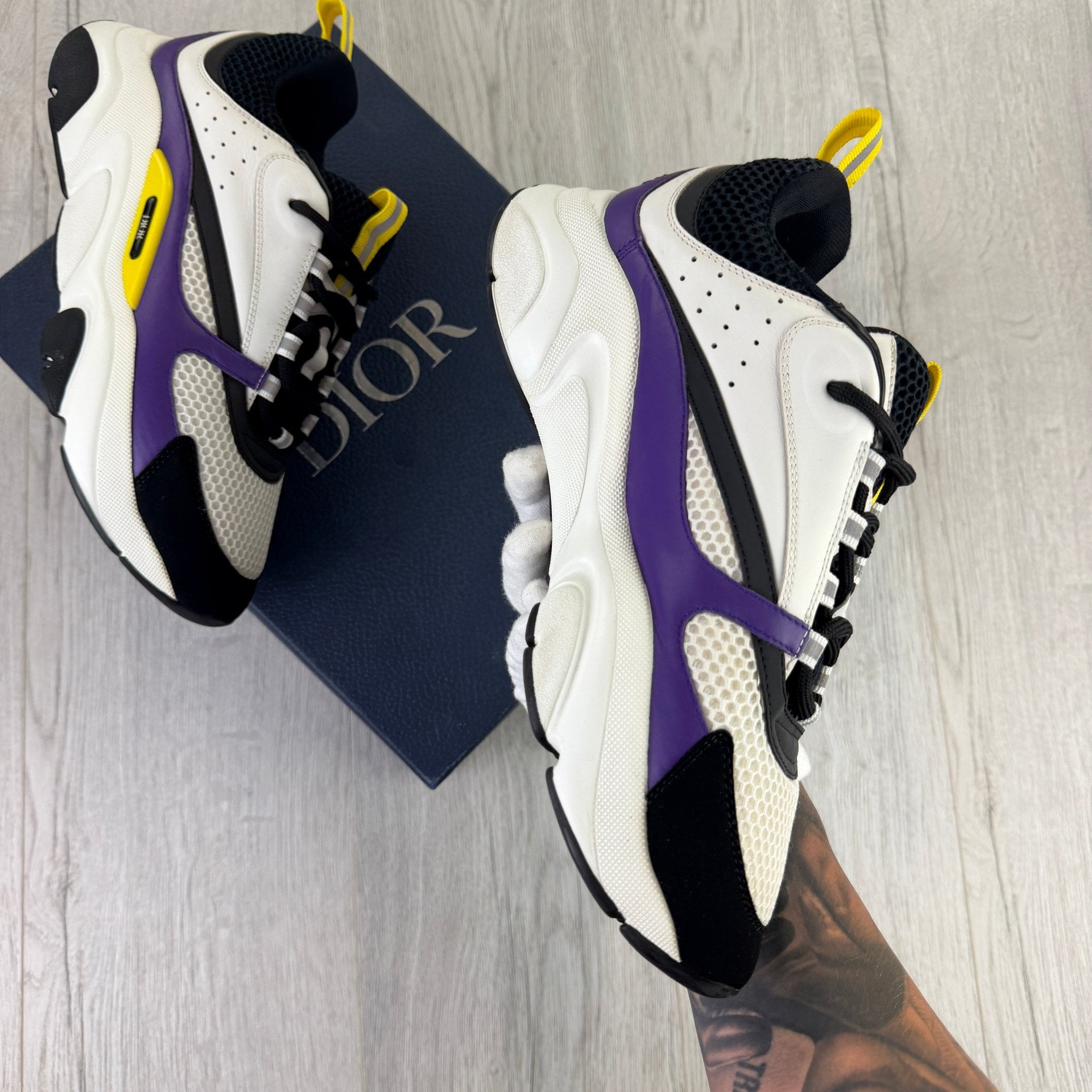 Dior B22 Men’s Purple Yellow White Runners - 42 (Fit Uk 7.5) - Morely TrendsDior Type here:)