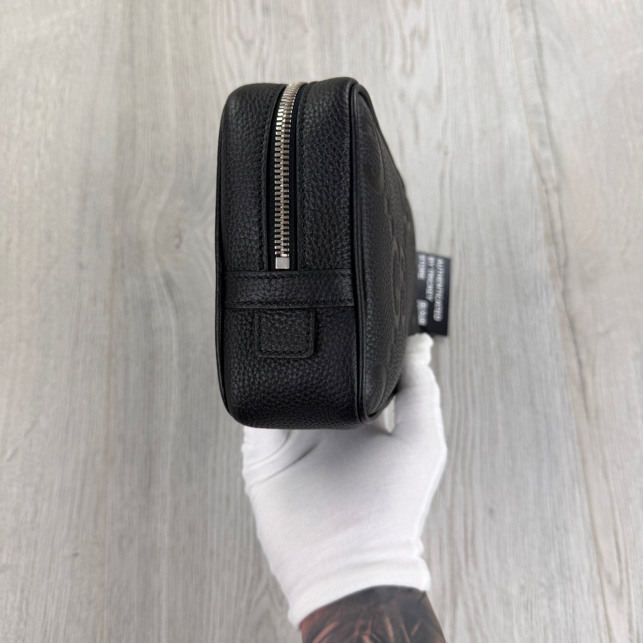 Gucci Jumbo GG Black Leather Toiletry / Travel Bag & Jumbo Wallet - Morely TrendsGucci Type here:)