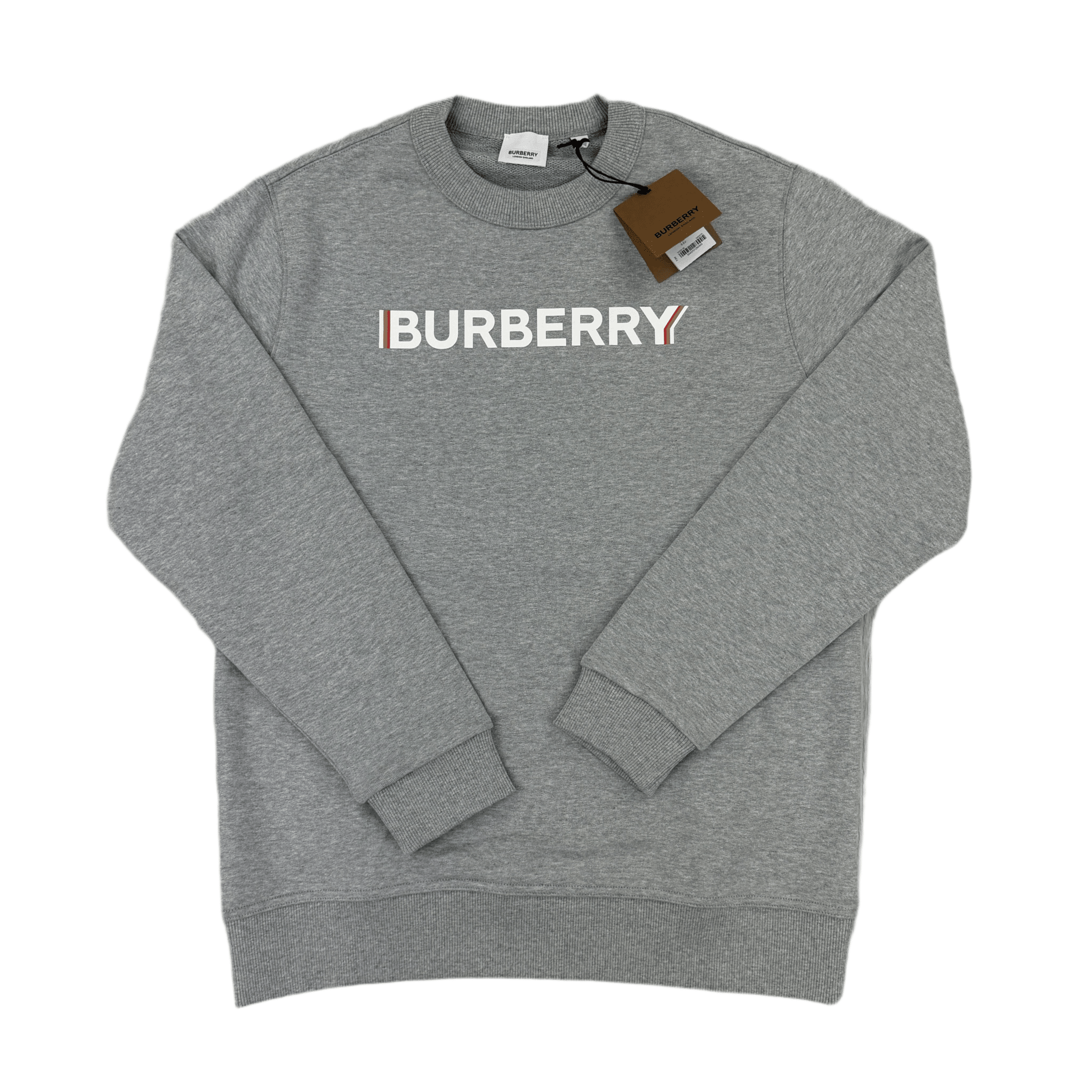 Burberry Men’s Grey Crewneck Jumper - Morely TrendsBurberry Type here:)