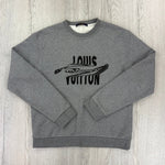 Louis Vuitton Men’s Grey Crewneck Embroidered Jumper - Medium - Morely TrendsLouis Vuitton Type here:)