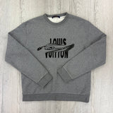 Louis Vuitton Men’s Grey Crewneck Embroidered Jumper - Medium - Morely TrendsLouis Vuitton Type here:)