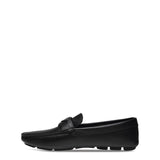 Prada Leather Logo Loafers