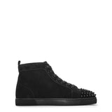 Christian Louboutin Louis Spikes Suede High-Top Sneakers