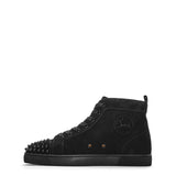 Christian Louboutin Louis Spikes Suede High-Top Sneakers