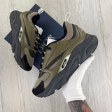 Dior B22 Men’s Khaki Grey Runners - 42.5 (Fit Uk 8)