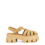 Prada Monolith Raffia Sandals