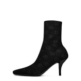 Gucci Gg Knit Ankle Boot