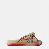 Fendi Rafia Knit Sandals