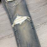 Amiri Men’s Blue MX1 Distressed Ripped Jeans - Uk 30 - Morely TrendsAmiri Type here:)