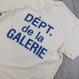 Gallery Dept Men’s Cream Blue T-shirt