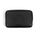 Gucci Jumbo GG Black Leather Travel Bag