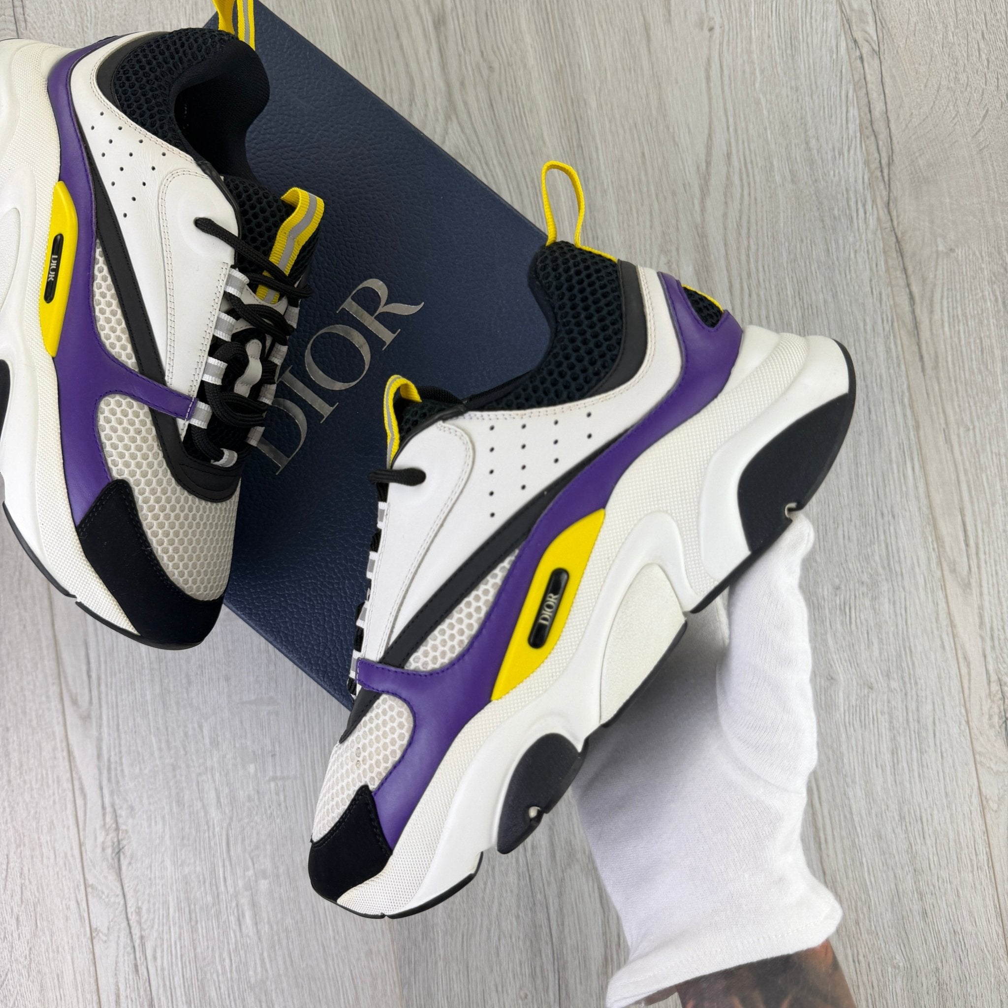 Dior B22 Men’s Purple Yellow White Runners - 42 (Fit Uk 7.5) - Morely TrendsDior Type here:)