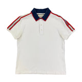 Gucci Men’s White Short Sleeve Polo - Small