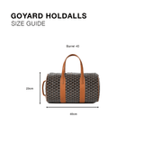 Goyard Barrel 40 Sports Bag White