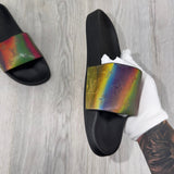 Louis Vuitton Multicolor Iridescent Monogram Rubber Waterfront Sliders - Uk 6 (Fit 7) - Morely TrendsLouis Vuitton Type here:)