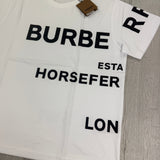 Burberry Men’s White T-shirt & Shorts Set