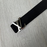 Louis Vuitton Men’s Reversible Brown Monogram / Black 40MM Silver Belt