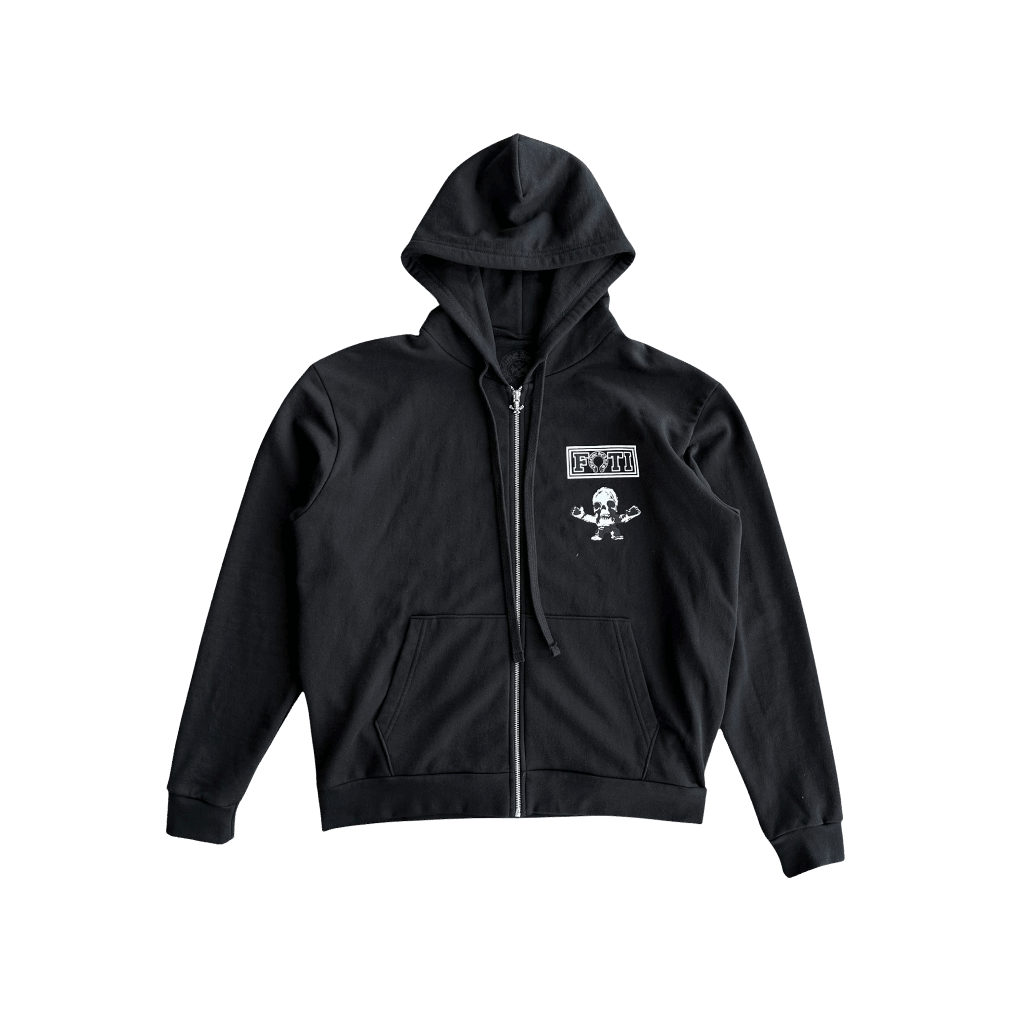 Chrome Hearts Black Multicolor Foti Zip Up Hoodie