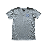 Chrome Hearts Grey & Blue Cross Logo Women's T-Shirt