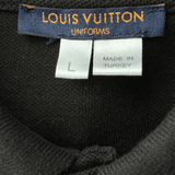 Louis Vuitton Black Embroidered Logo Polo T-Shirt