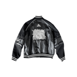 Louis Vuitton Black Leather Varsity Jacket
