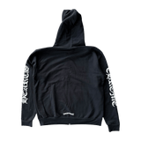 Chrome Hearts Script Logo Zip Up Hoodie