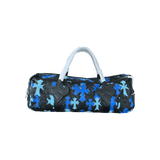 Chrome Hearts Black & Blue Leather Cross Patch Duffel Bag