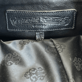 Chrome Hearts Black & Blue Leather Cross Patch Duffel Bag