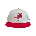 Chrome Hearts White & Red Heart Logo Fitted Hat - Morely TrendsChrome Hearts Type here:)