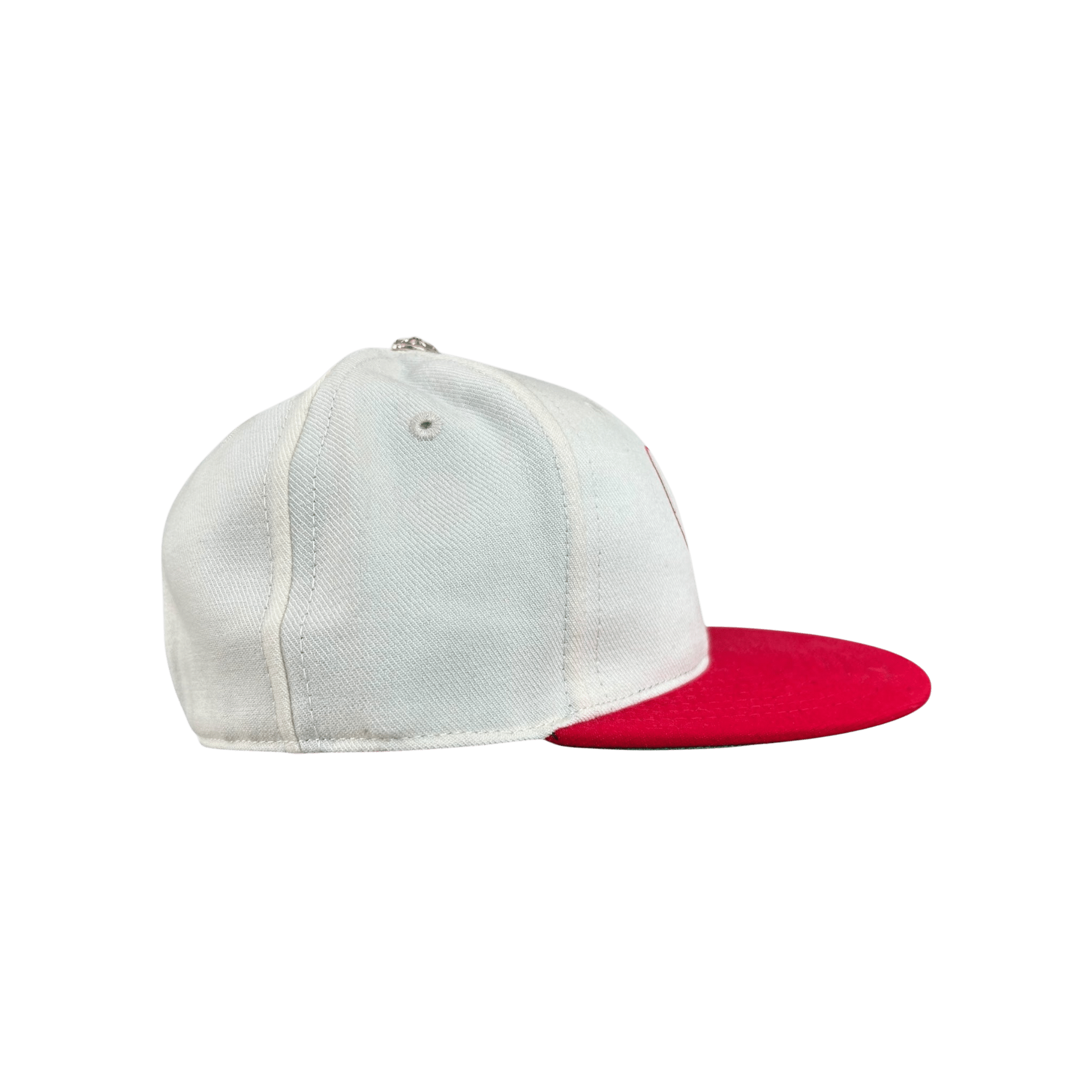 Chrome Hearts White & Red Heart Logo Fitted Hat - Morely TrendsChrome Hearts Type here:)