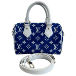 Louis Vuitton Blue & White Tennis Monogram Speedy 20 - Morely TrendsLouis Vuitton Type here:)