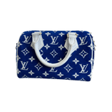 Louis Vuitton Blue & White Tennis Monogram Speedy 20 - Morely TrendsLouis Vuitton Type here:)