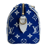Louis Vuitton Blue & White Tennis Monogram Speedy 20 - Morely TrendsLouis Vuitton Type here:)
