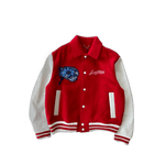 Louis Vuitton Yayoi Kusama Red & White Varsity Jacket - Morely TrendsLouis Vuitton Type here:)