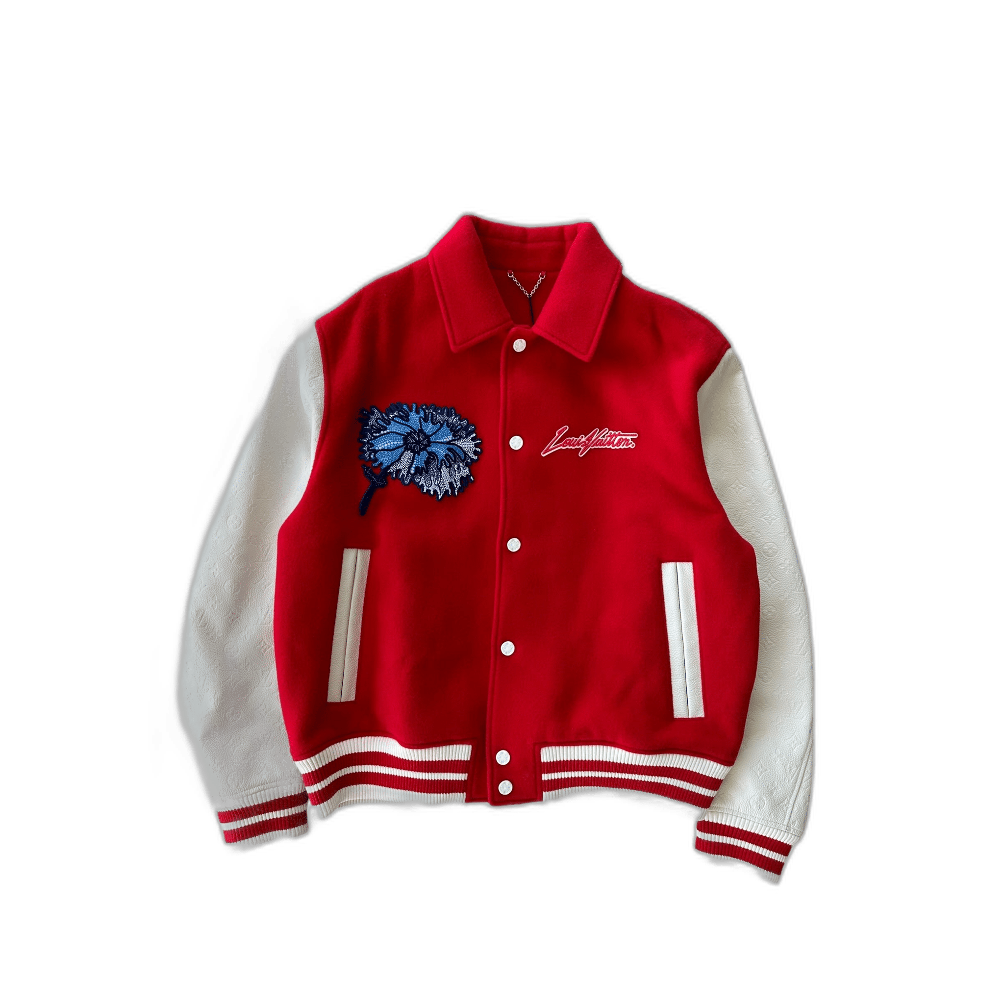 Louis Vuitton Yayoi Kusama Red & White Varsity Jacket - Morely TrendsLouis Vuitton Type here:)