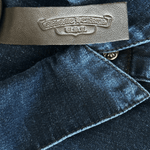 Chrome Hearts Blue Cross Patch Denim Button Up Shirt - Morely TrendsChrome Hearts Type here:)