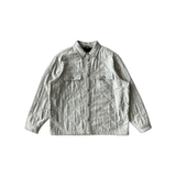 Chrome Hearts Grey Quilted Button Up Jacket - Morely TrendsChrome Hearts Type here:)