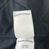 Chrome Hearts Grey Quilted Button Up Jacket - Morely TrendsChrome Hearts Type here:)
