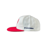 Chrome Hearts White & Red Heart Logo Fitted Hat - Morely TrendsChrome Hearts Type here:)