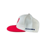 Chrome Hearts White & Red Heart Logo Fitted Hat - Morely TrendsChrome Hearts Type here:)