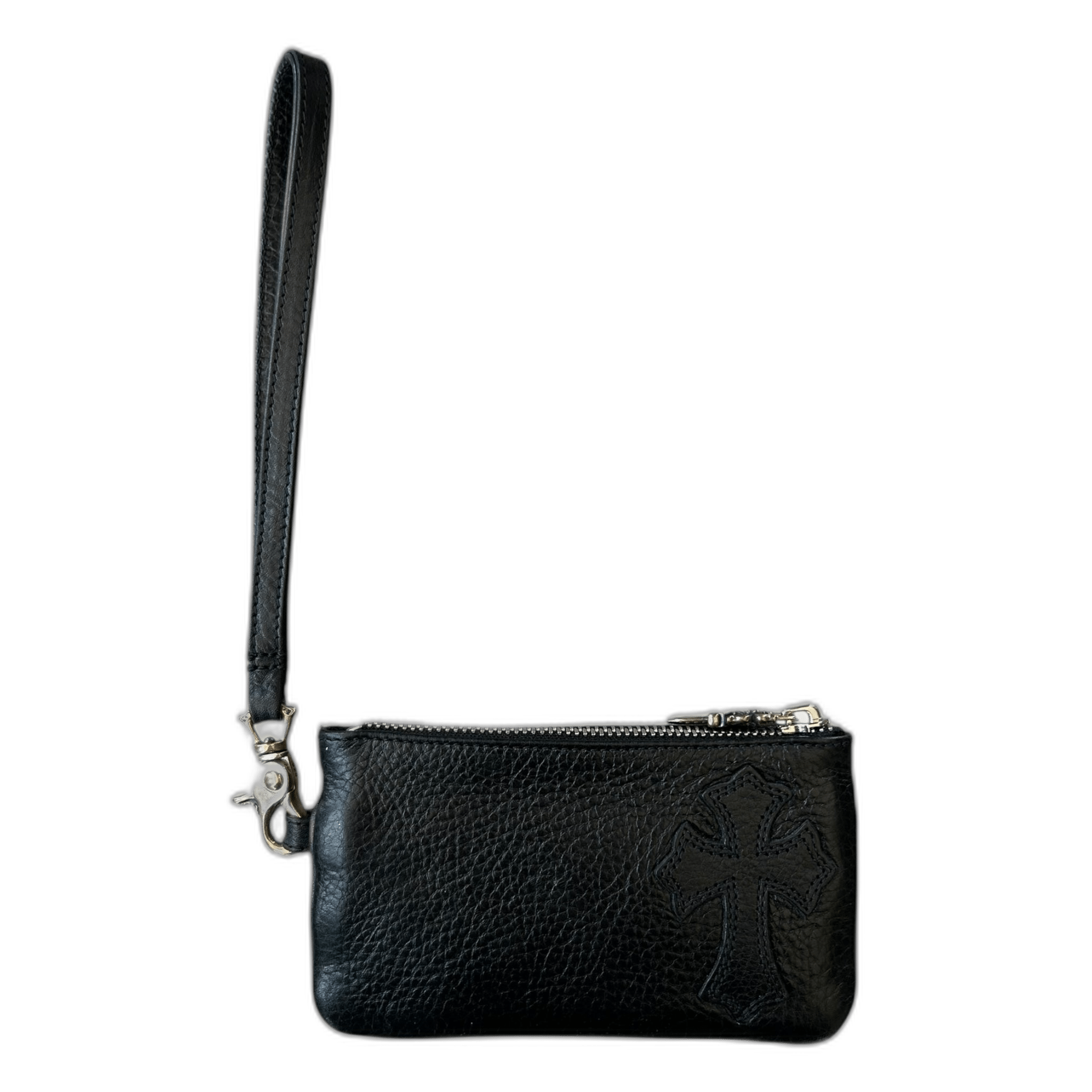 Chrome Hearts Black Cross Patch Loop Wallet - Morely TrendsChrome Hearts Type here:)
