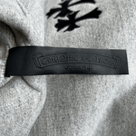 Chrome Hearts Grey & Black Triple Cross CH Logo Embroidered Hoodie - Morely TrendsChrome Hearts Type here:)