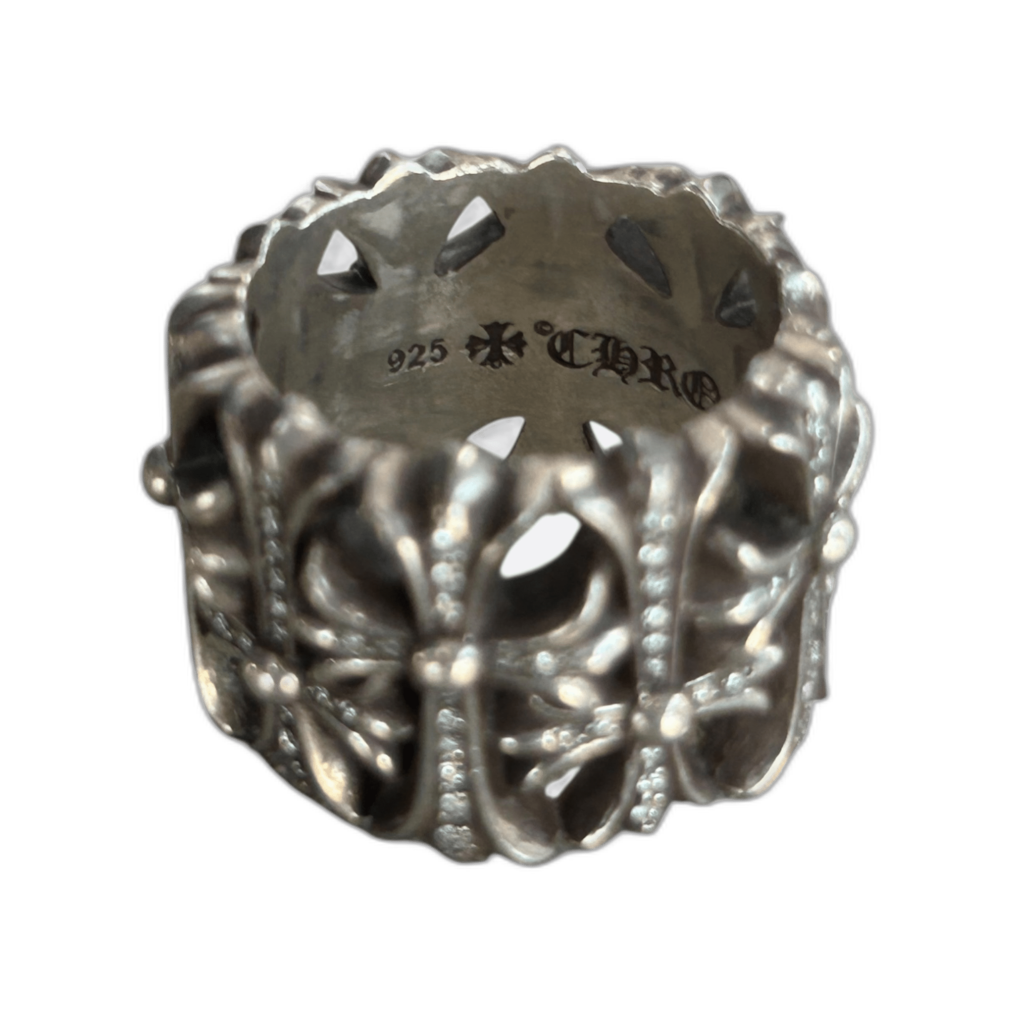 Chrome Hearts Silver & Diamond Cemetery Ring - Morely TrendsChrome Hearts Type here:)